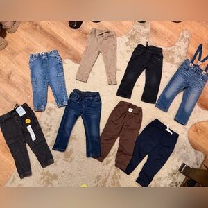 Cat & Jack boys 2T lot 18 pc 8 pants 10 shirts excellent condition FAST Ship